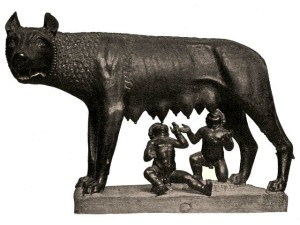 The Capitoline Wolf with Romulus and Remus. Musei Capitolini, Palazzo dei Conservatori, Rome