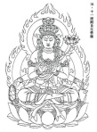 This image of Avalokitesvara is said to have been by Kuya himself, which he carted around on his nembutsu rounds (Source: Sacred Japan)